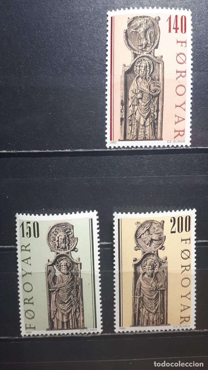 Sellos: ISLAS FEROE. A&Ntilde;O 1980. **. YVERT 50/52, falta el 49