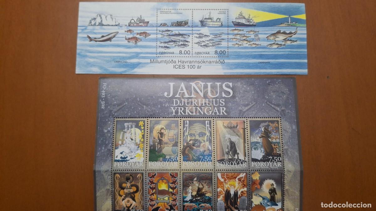 Selos: HB18 HOJITAS BLOQUE de ISLAS FEROE en NUEVO ideal para tematicas (leer descripcion)