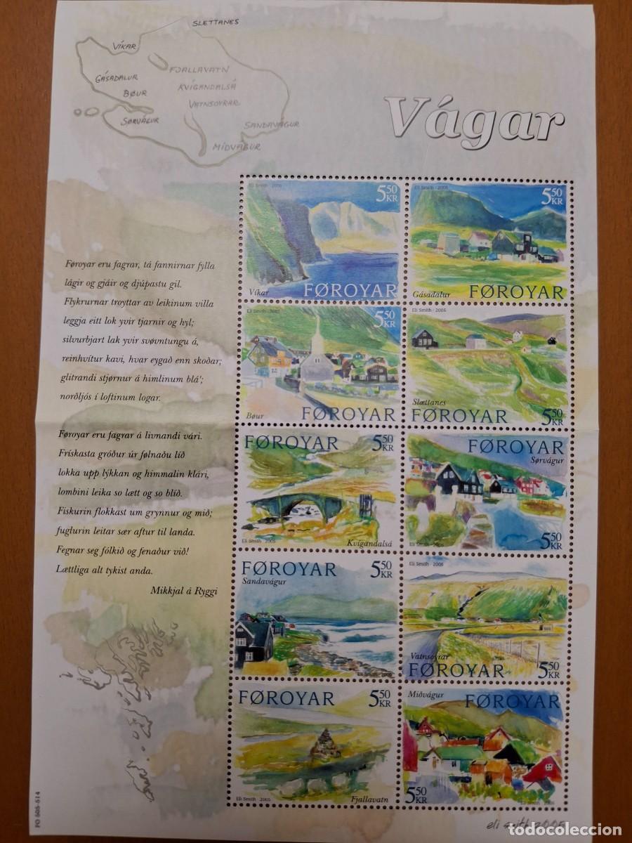 Timbres: HB825 HOJITAS BLOQUE de ISLAS FEROE en NUEVO ideal para tematicas (leer descripcion)