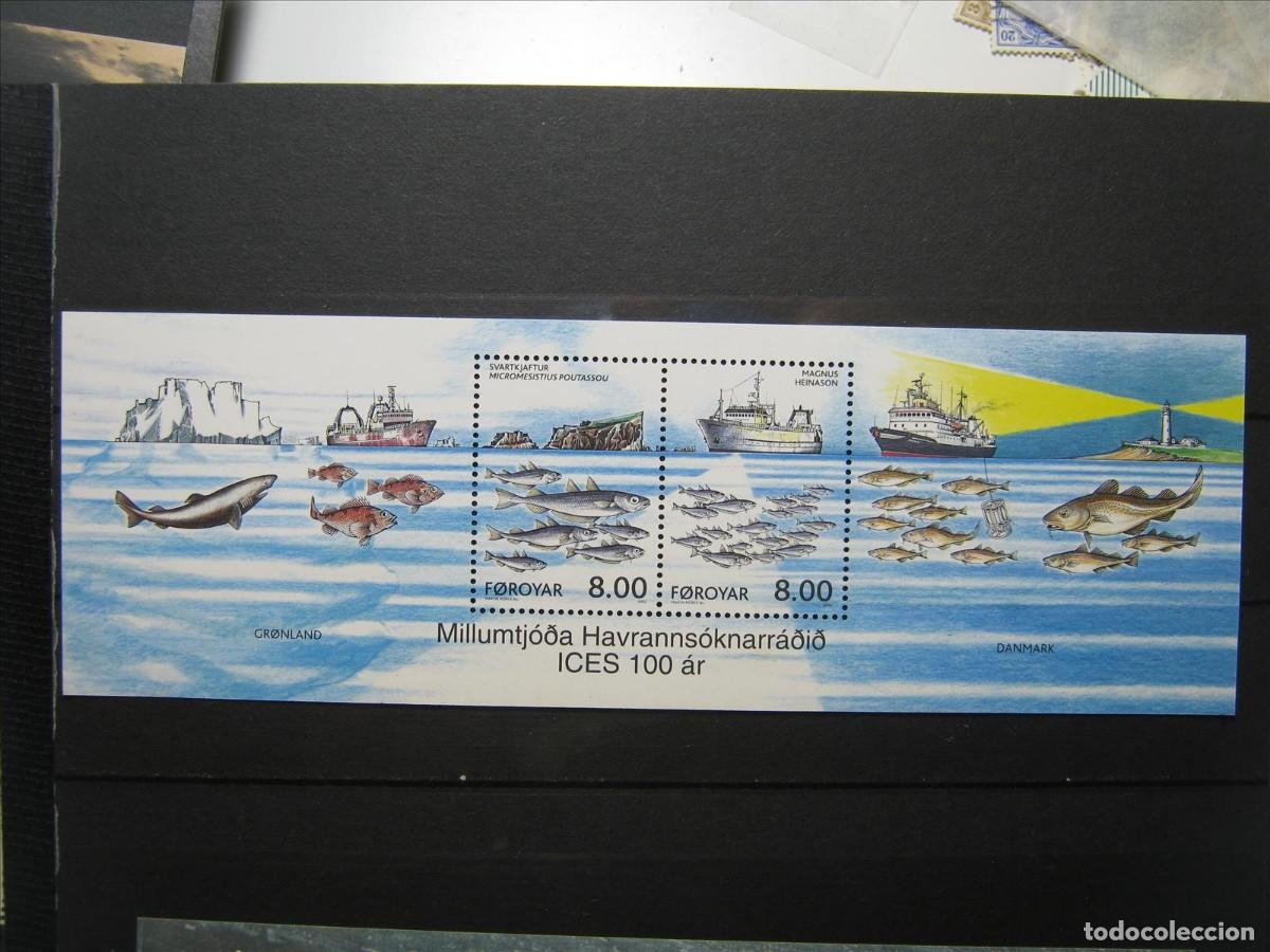 Sellos: ISLAS FEROE 2002 HOJA BLOQUE YVERT HB 21 MNH** LUJO.