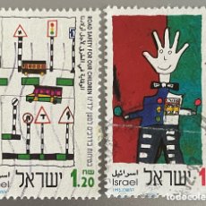 Sellos: ISRAEL. SEGURIDAD VIAL. DIBUJOS INFANTILES.1993