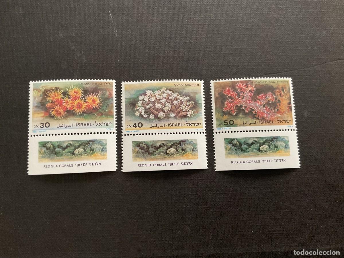 Sellos: ISRAEL N&ordm; YVERT 970/2 CON TABS*** A&Ntilde;O 1986. FAUNA. CORALES DEL MAR ROJO
