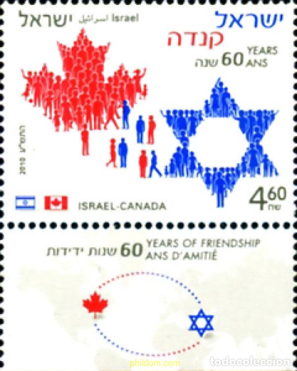 Sellos: 329055 MNH ISRAEL 2010 60 A&Ntilde;OS DE AMISTAD CON CANADA
