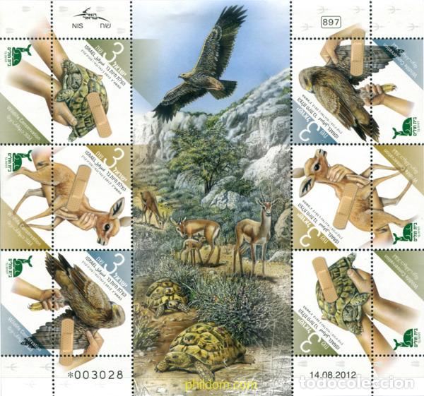 Sellos: 310761 MNH ISRAEL 2012 CONSERVACION DE LA FAUNA SALVAJE