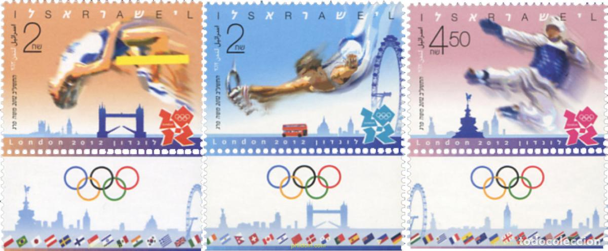 Sellos: 329217 MNH ISRAEL 2012 30 JUEGOS OLIMPICOS DE VERANO LONDRES 2012