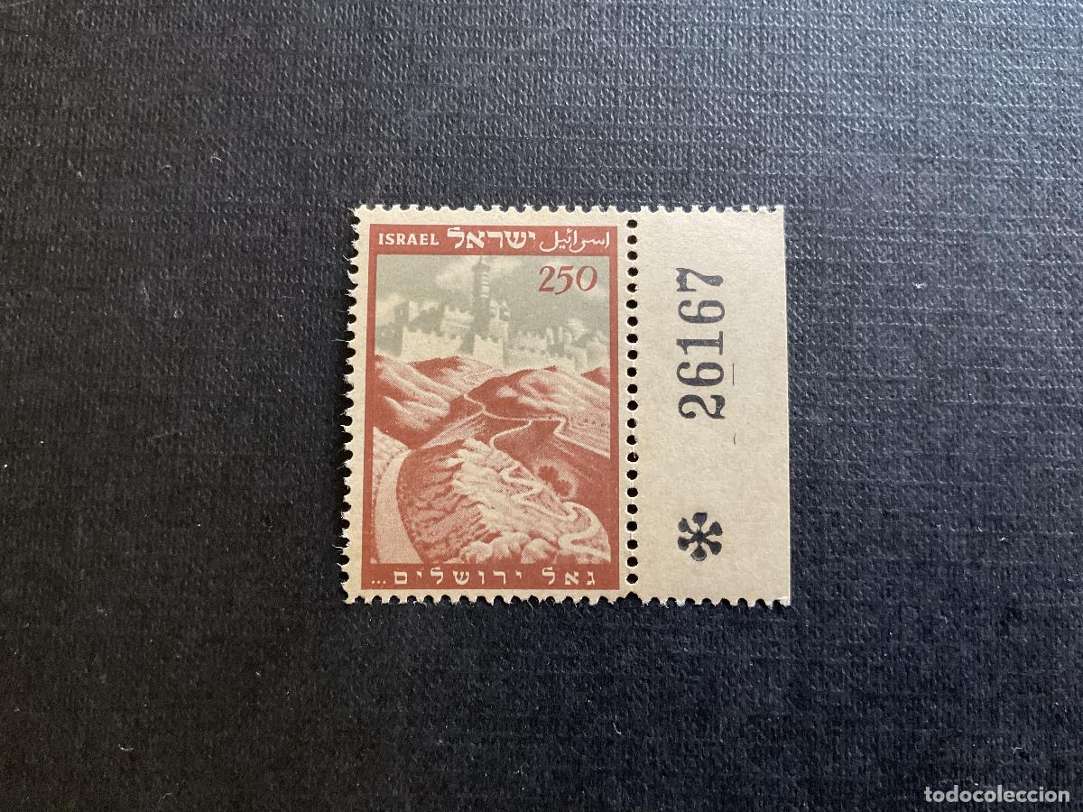 Sellos: ISRAEL N&ordm; YVERT 16*** A&Ntilde;O 1949. COLINA DE JUDEA Y VISTA DE JEDRUSALEN