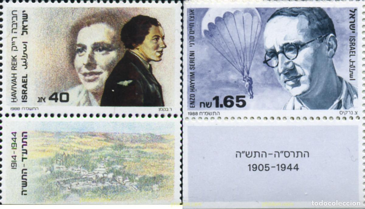 Sellos: 328377 MNH ISRAEL 1988 HOMENAJE A HAVIVAH REIK Y HAYYIM SERENI