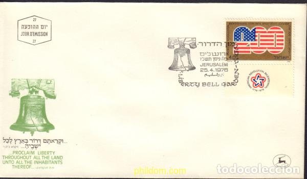 Sellos: 379033 MNH ISRAEL 1976 BICENTENARIO DE LA INDEPENDENCIA DE LOS ESTADOS UNIDOS