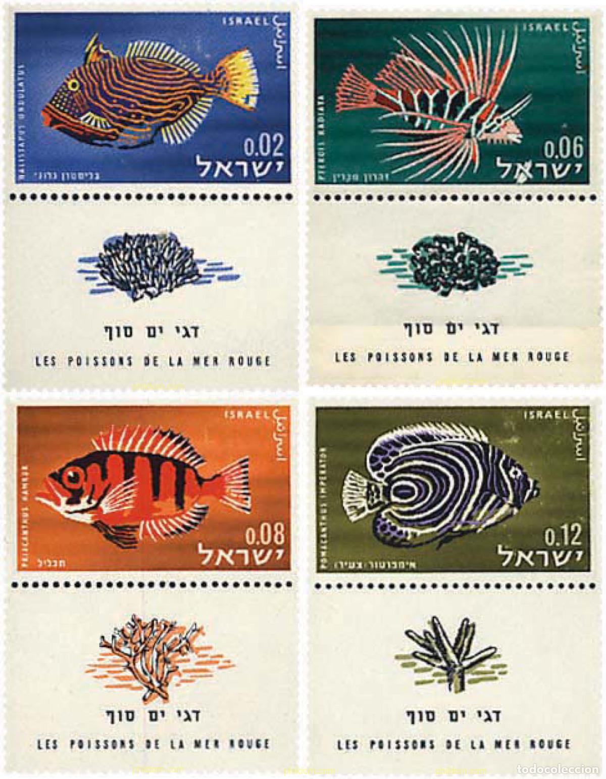Sellos: 327749 MNH ISRAEL 1963 PECES DEL MAR ROJO