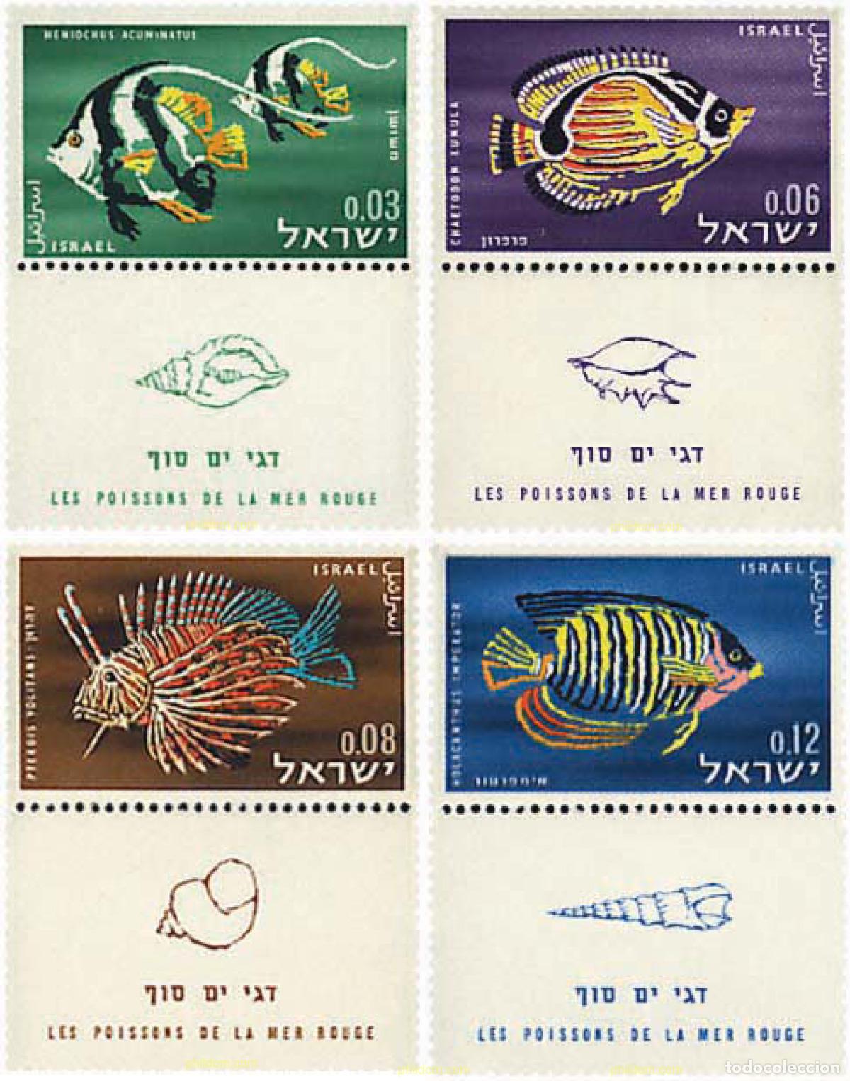 Sellos: 327738 MNH ISRAEL 1962 PECES DEL MAR ROJO