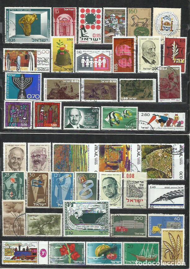 Sellos: R680C-LOTE SELLOS ESTADO ISRAEL SIN REPETIDOS,SIN TASAR,INTERESANTES,ESCASOS,FOTO REAL.