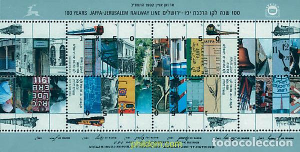 Sellos: 55324 MNH ISRAEL 1992 CENTENARIO DE LA VIA FERREA JAFFA-JERUSALEN