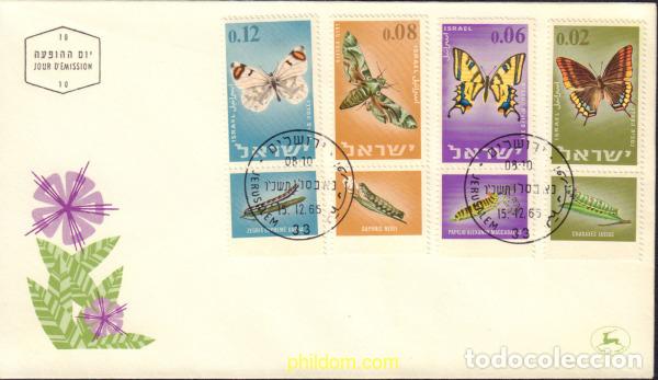 Sellos: 389153 MNH ISRAEL 1965 MARIPOSAS