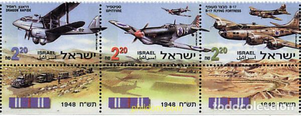 Timbres: 299090 MNH ISRAEL 1998 AVIONES DE LA GUERRA DE LA INDEPENDENCIA