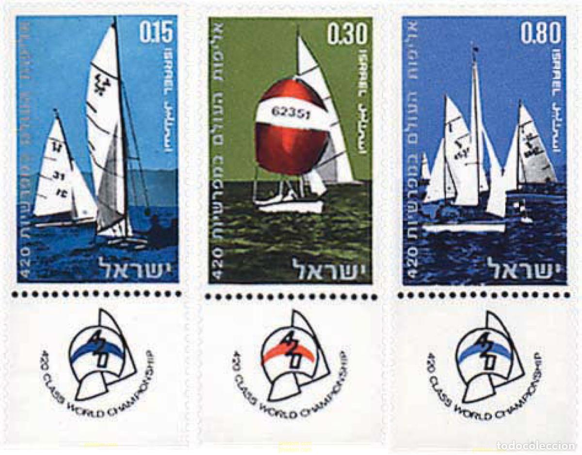 Francobolli: 281468 HINGED ISRAEL 1970 CAMPEONATO MUNDIAL DE REGATAS CLASE 420