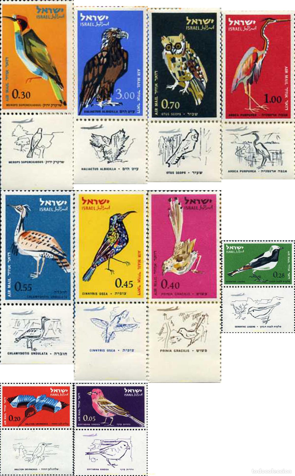 Sellos: 329346 MNH ISRAEL 1963 AVES