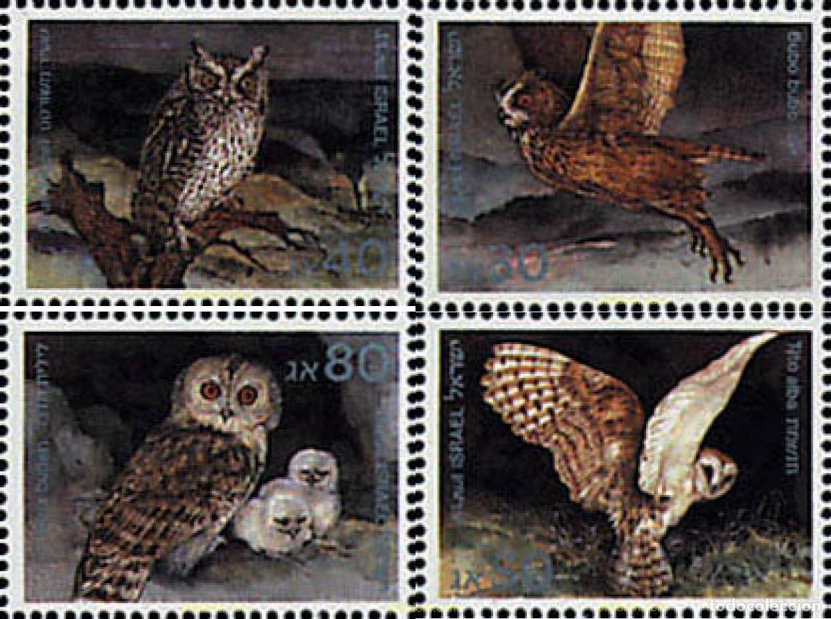 Sellos: 129421 MNH ISRAEL 1987 RAPACES NOCTURNAS