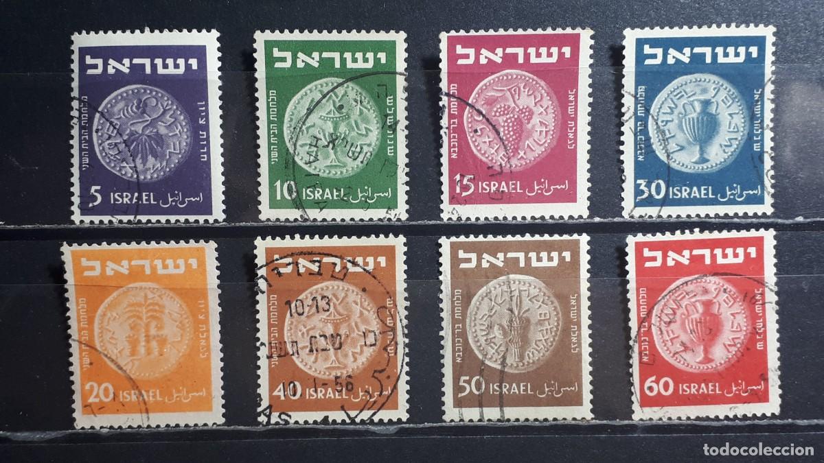Francobolli: ISRAEL. A&Ntilde;O 1951-2. &deg;. YVERT 38/41, 41B, 42A