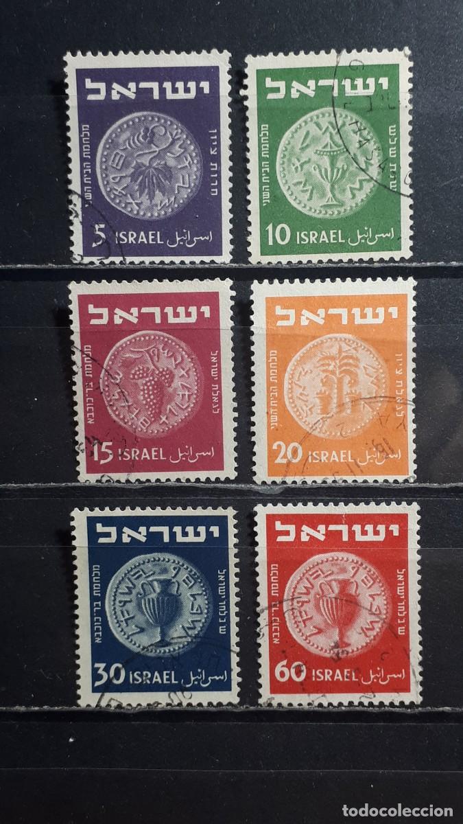 Francobolli: ISRAEL. A&Ntilde;O 1951-2. &deg;. YVERT 38/41, 42A