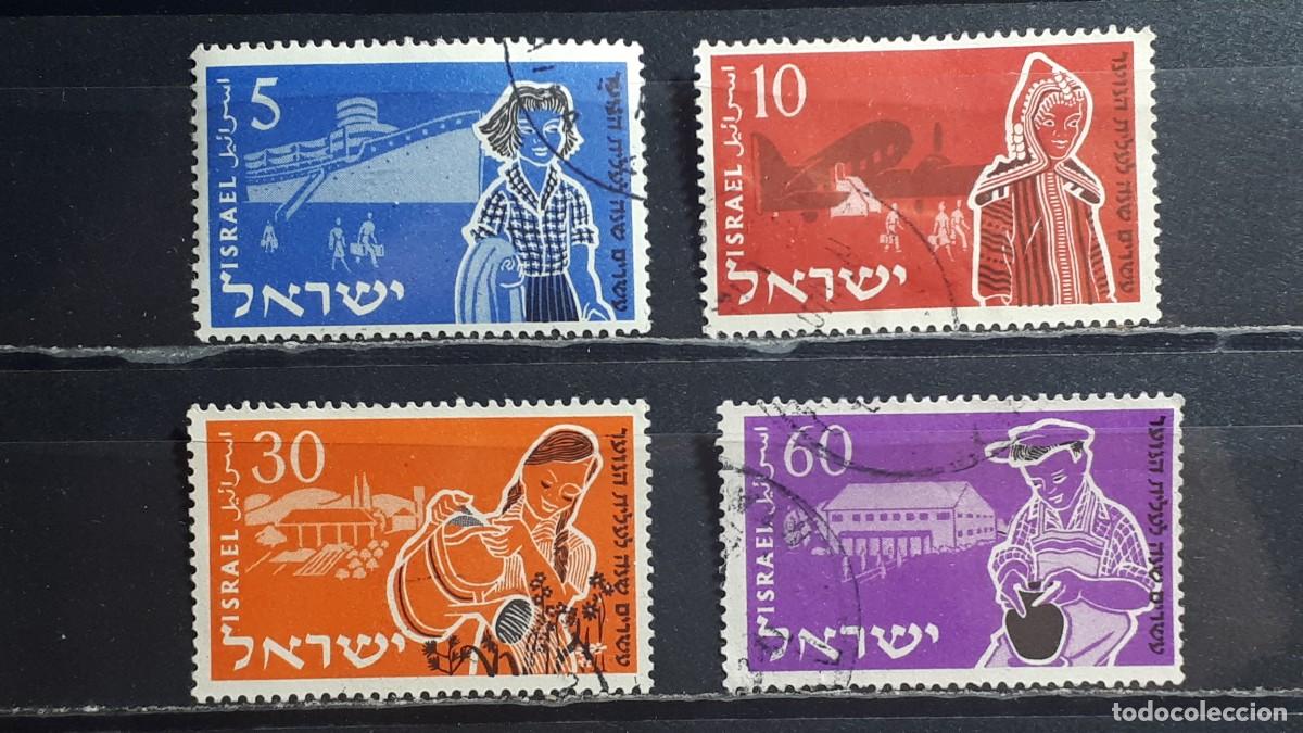 Francobolli: ISRAEL. A&Ntilde;O 1955. &deg;. YVERT 86/7, 89/90