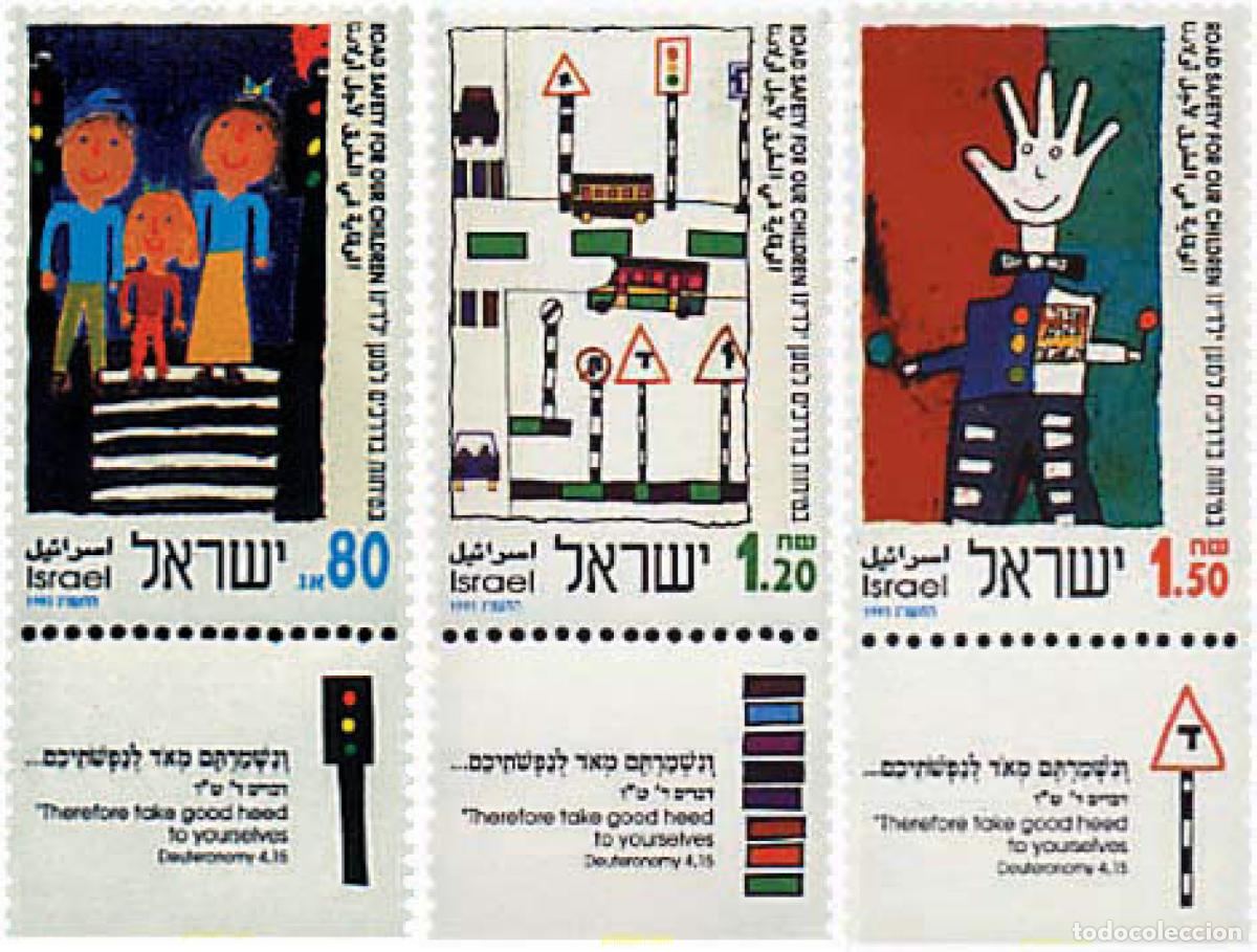 Sellos: 328501 MNH ISRAEL 1993 SEGURIDAD VIAL INFANTIL