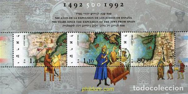Sellos: 129773 MNH ISRAEL 1992 500 ANIVERSARIO DE LA EXPULSION DE LOS JUDIOS DE ESPA&Ntilde;A