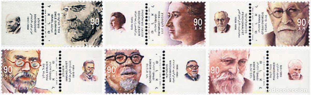 Sellos: 328631 MNH ISRAEL 1999 CONTRIBUCIONES JUDIAS A LA CULTURA MUNDIAL DE LA ERA MODERNA
