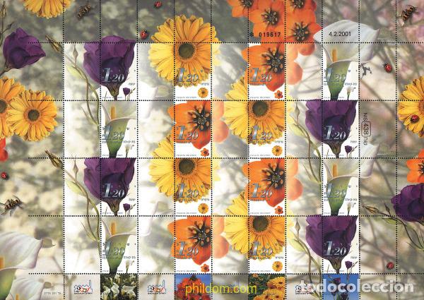 Sellos: 132859 MNH ISRAEL 2001 FLORES