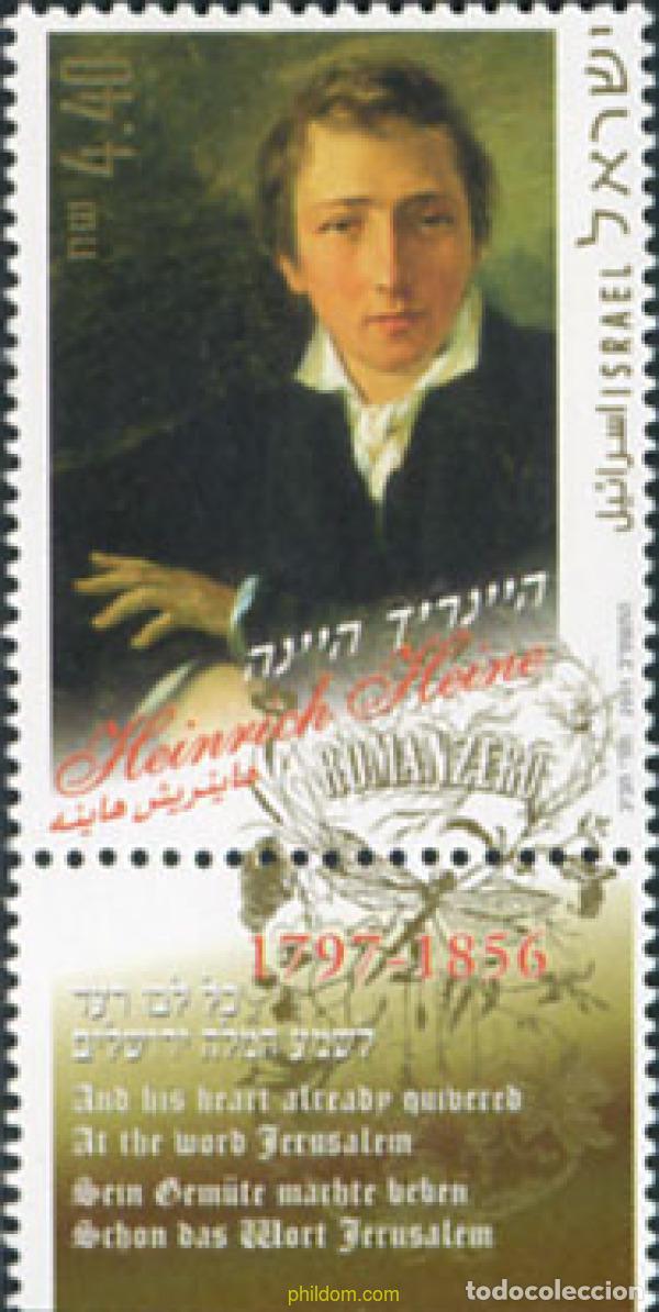 Sellos: 328684 MNH ISRAEL 2001 HOMENAJE AL ALEMAN HEINRICH HEINE