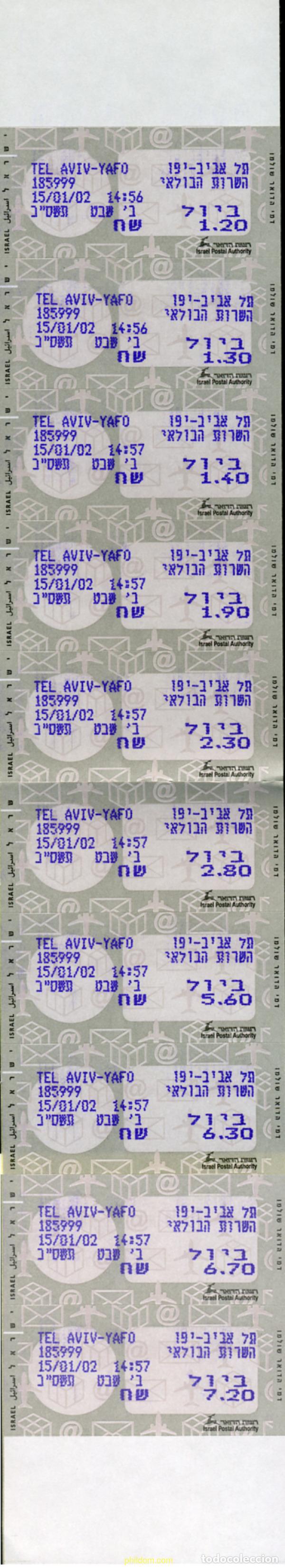 Sellos: 313847 MNH ISRAEL 2002 ETIQUETA DE FRANQUEO