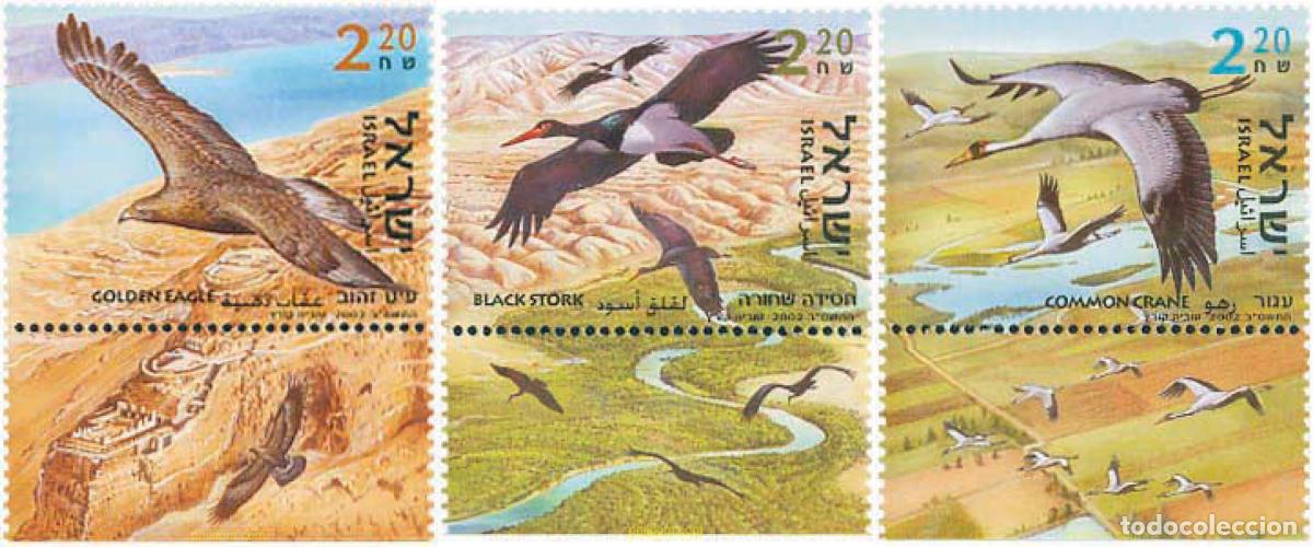 Sellos: 328701 MNH ISRAEL 2002 AVES DEL VALLE DEL JORDAN