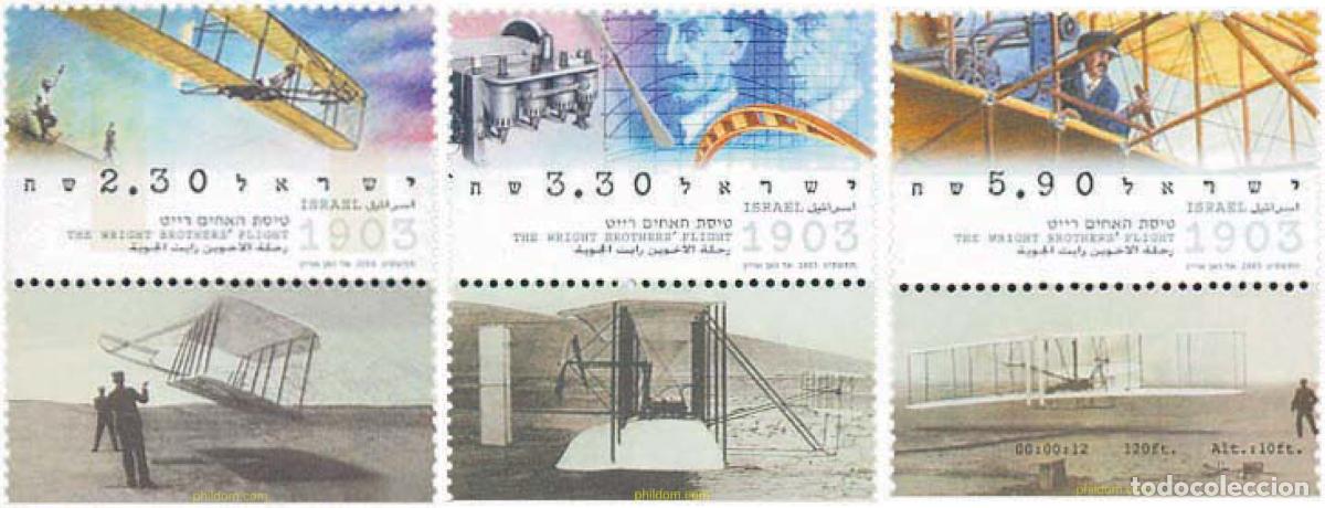 Sellos: 328709 MNH ISRAEL 2003 CENTENARIO DEL PRIMER VUELO DE LOS HERMANOS WRIGHT