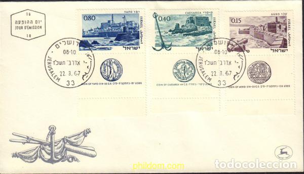 Sellos: 441653 MNH ISRAEL 1967 ANTIGUOS PUERTOS