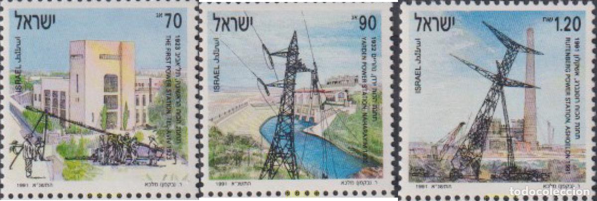 Sellos: 129717 MNH ISRAEL 1991 DESARROLLO DE LA INSFRASTRUCTURA DE PRODUCCION DE ENERGIA ELECTRICA EN ISRAE