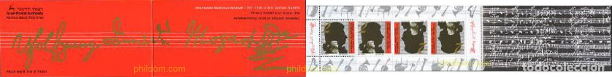 Sellos: 129734 MNH ISRAEL 1991 BICENTENARIO DE LA MUERTE DE W. A. MOZART