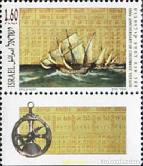 Stamps: 328468 MNH ISRAEL 1992 500 ANIVERSARIO DEL DESCUBRIMIENTO DE AMERICA