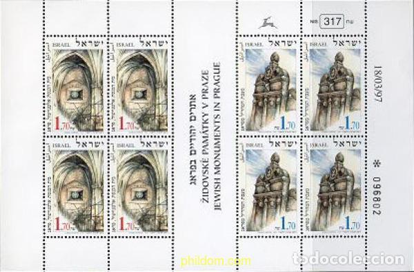 Sellos: 129901 MNH ISRAEL 1997 MONUMENTOS JUDIOS EN PRAGA