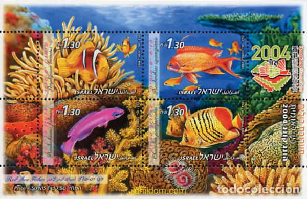 Sellos: 142157 MNH ISRAEL 2004 PECES DEL MAR ROJO