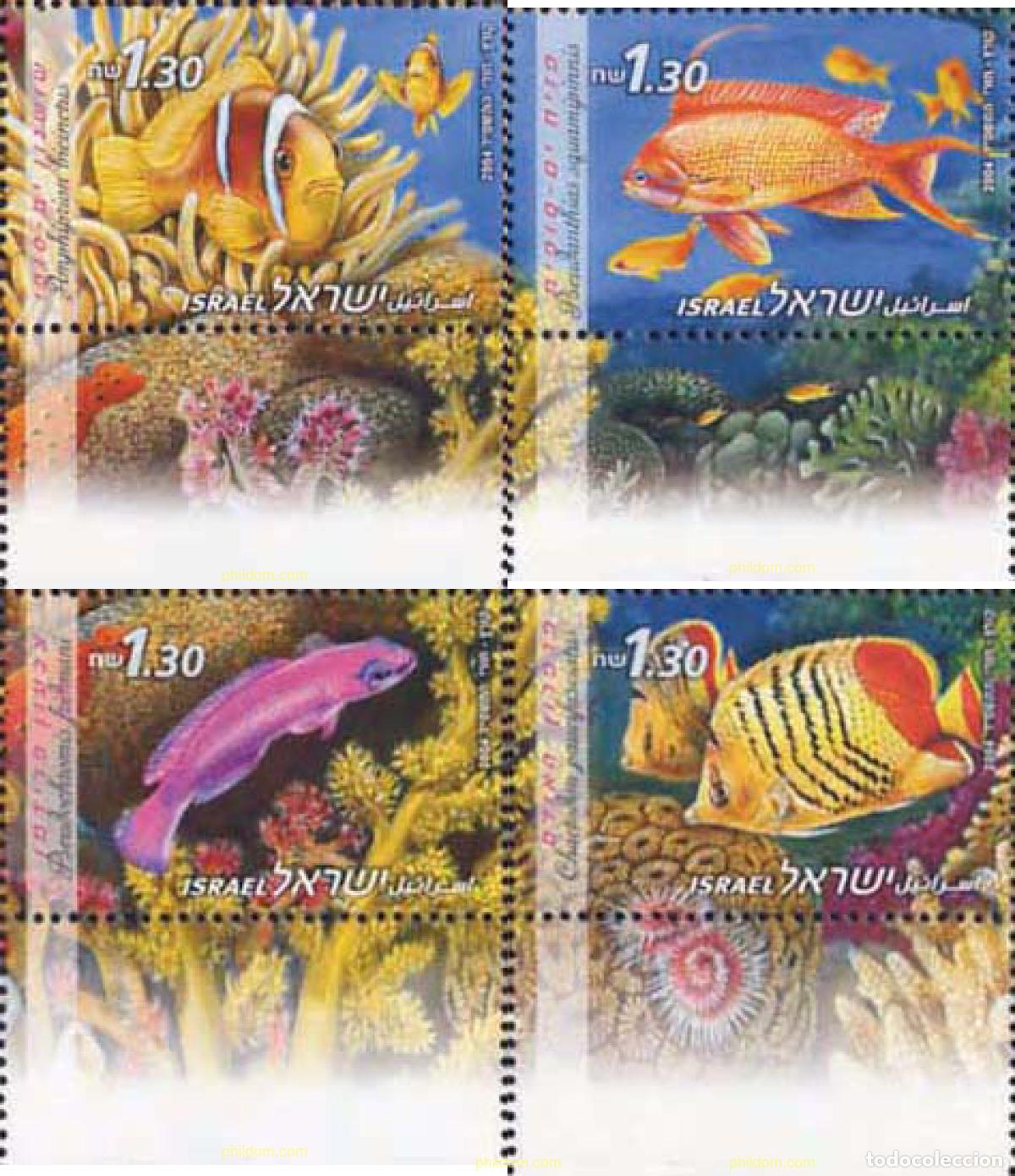 Sellos: 328729 MNH ISRAEL 2004 PECES DEL MAR ROJO