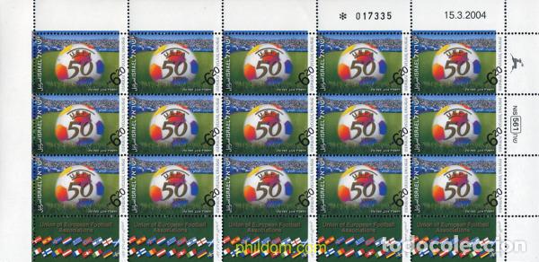 Sellos: 154465 MNH ISRAEL 2004 50 ANIVERSARIO DE LA UEFA