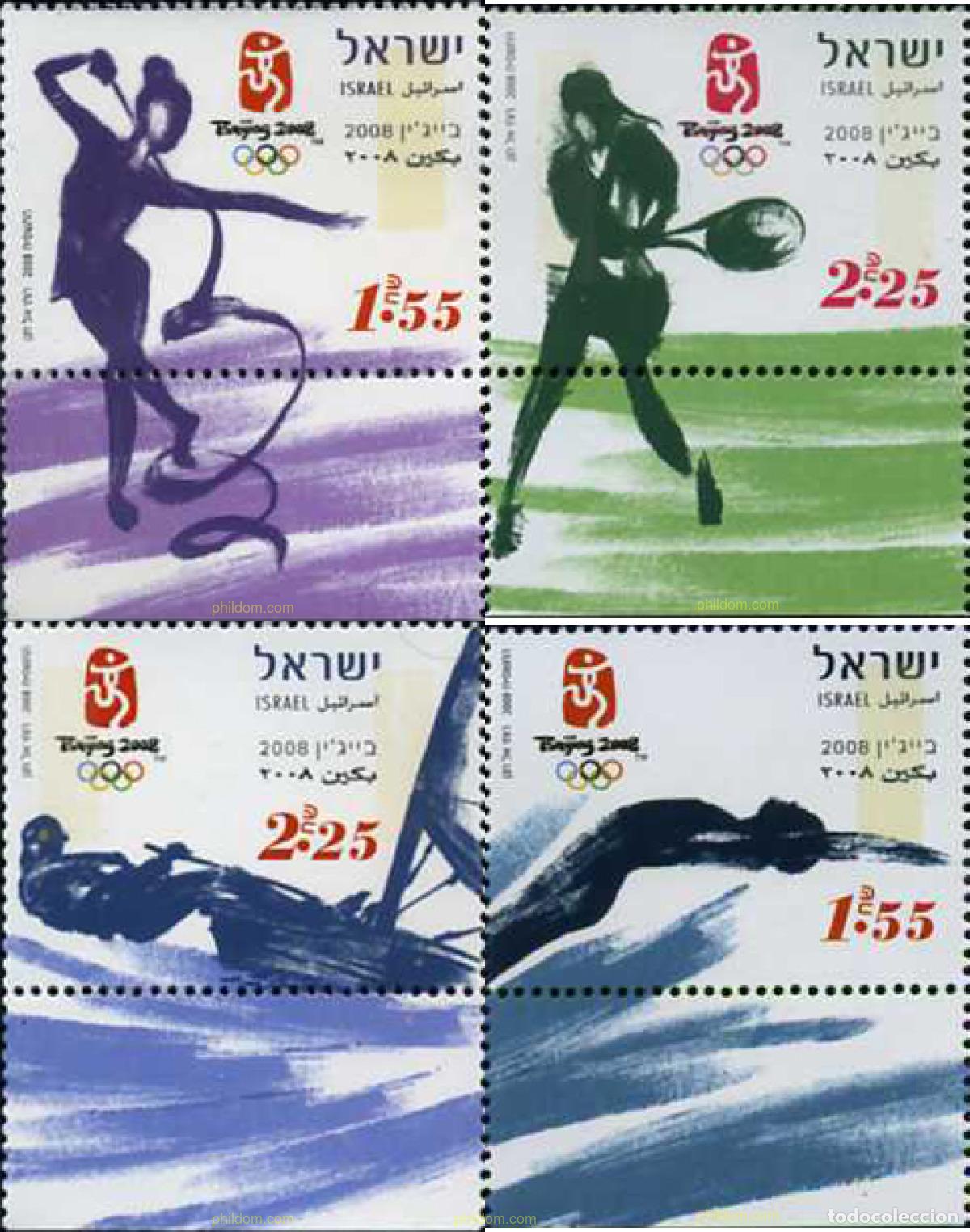 Sellos: 328942 MNH ISRAEL 2008 29 JUEGOS OLIMPICOS VERANO PEK&Iacute;N 2008