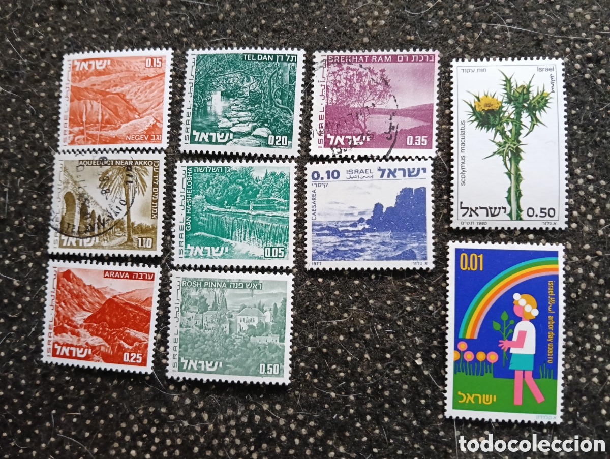 Sellos: Lote de 10 sellos usados 1979 aprox. Variados