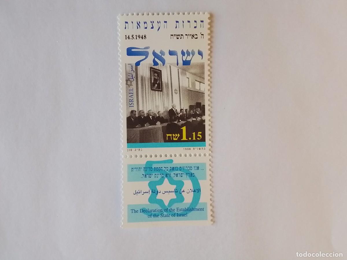 Sellos: A&Ntilde;O 1998 ISRAEL SELLO NUEVO CON BANDELETA