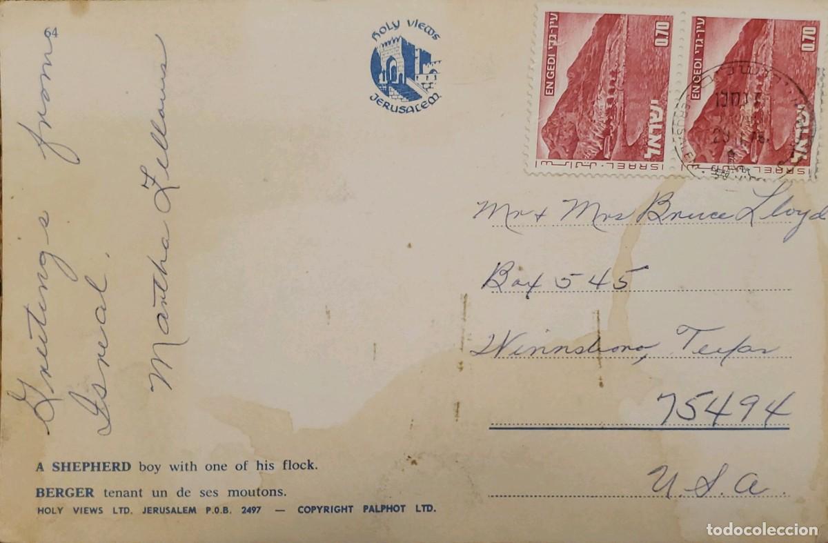 Sellos: MI) CIRCA 1972 ISRAEL: VINTAGE POSTAL ITEM SENT FROM ISRAEL TO THE UNITED STATES. FEATURES A CIRCULA