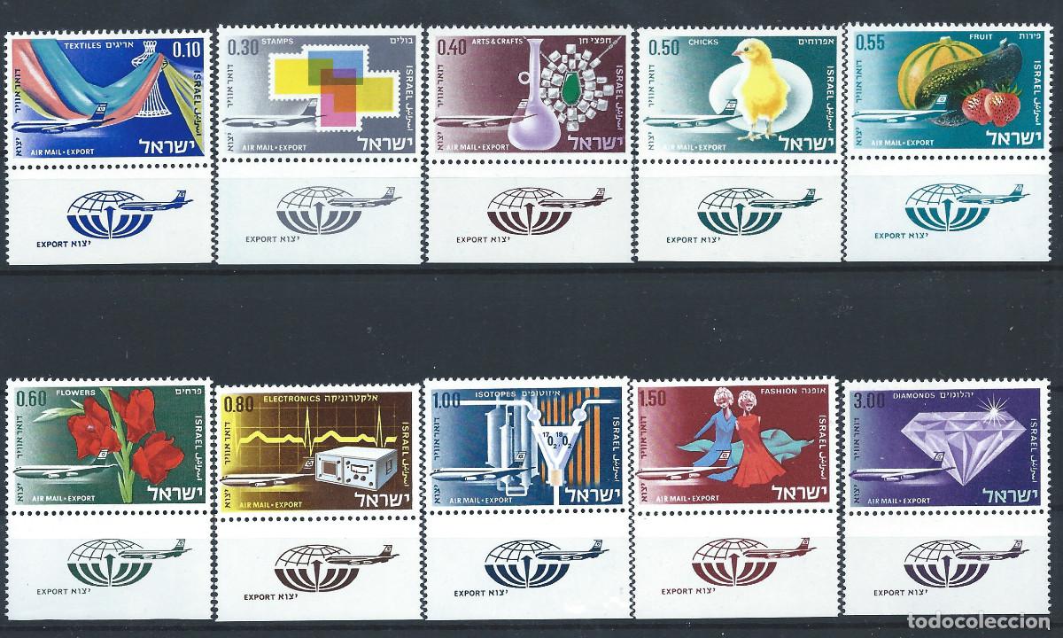 Sellos: Isra&euml;l PA N&deg;38/47** (MNH) 1968 - Aviation &rdquo;Exportations&rdquo;