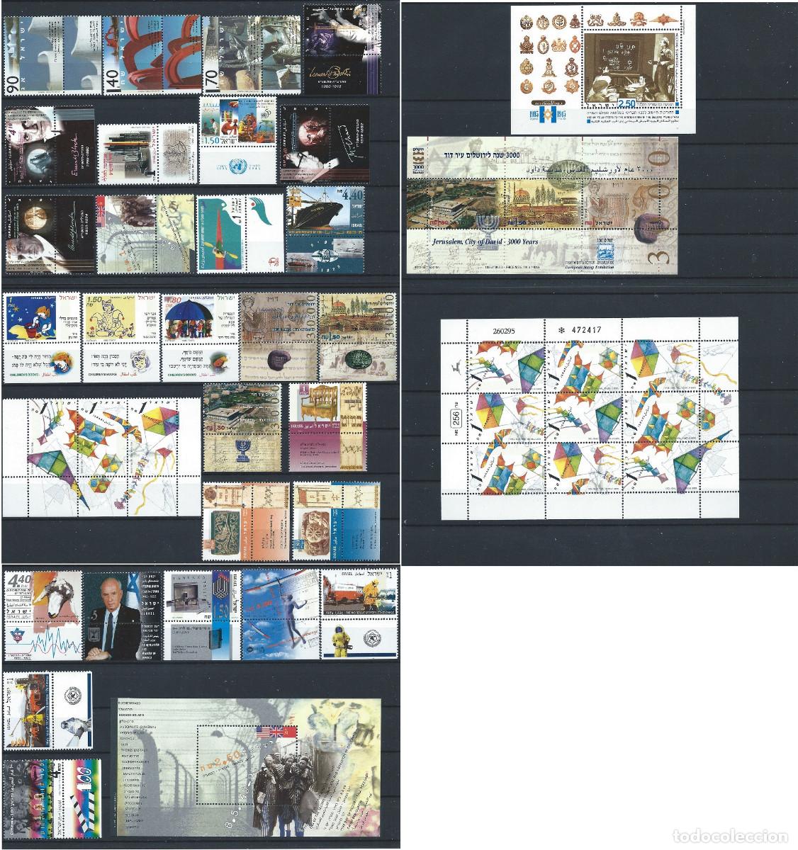 Sellos: Isra&euml;l Lot Ann&eacute;e 1995 Neuf** (MNH) Presque compl&egrave;te - Sujet divers