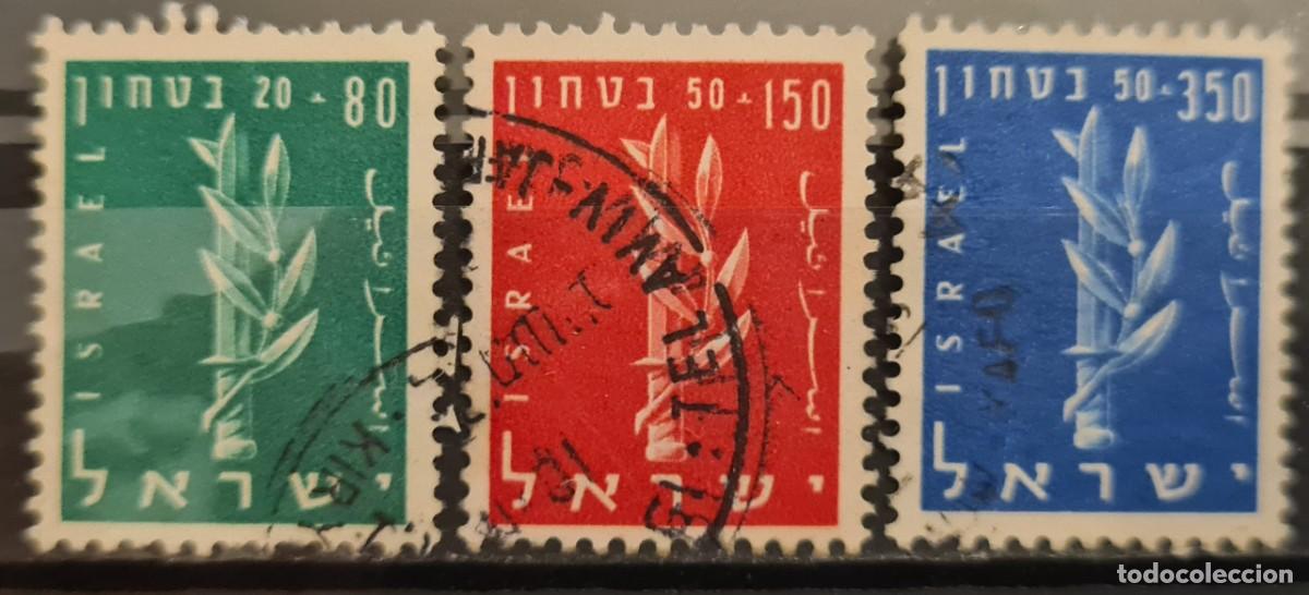 Selos: Serie completa de sellos usados de Israel 1957: Pro-defensa nacional