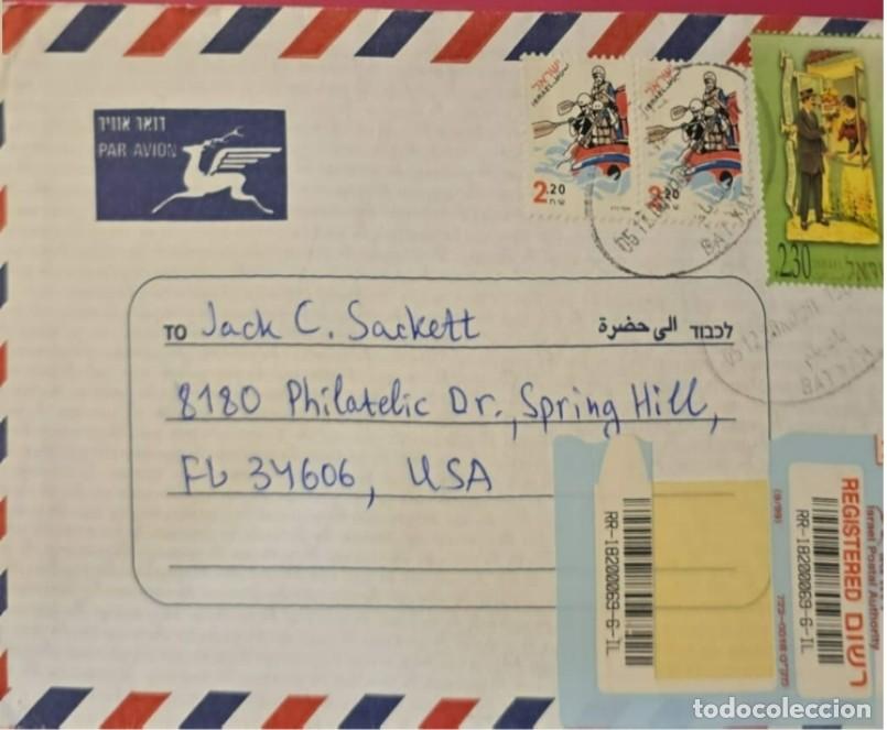 Sellos: TS) 2000 ISRAEL, REGISTRATION NUMBER, AIRMAIL,JEWISH NEW YEAR 5761, EARLY 20THCENTURY LETTERS AND SP