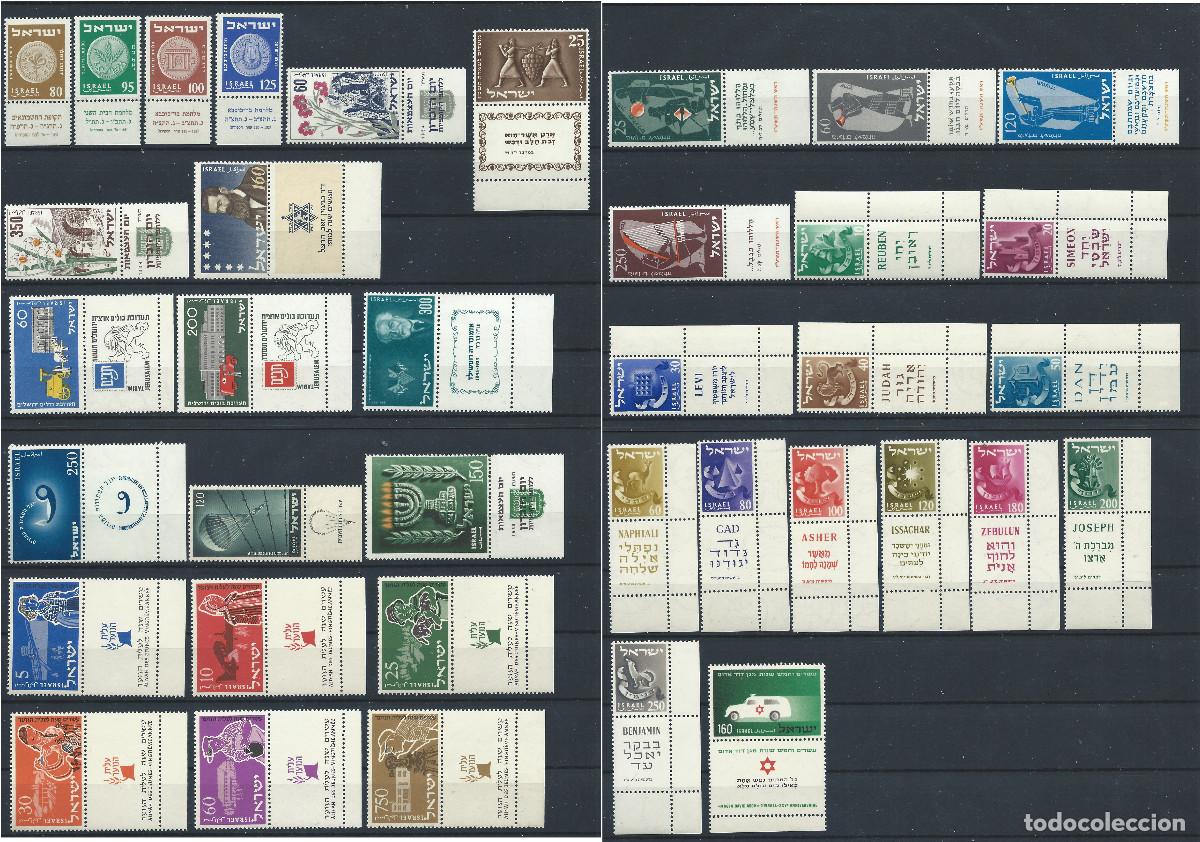 Sellos: Isra&euml;l Lot 37 Tp Neuf** (MNH) En 1954 et 56 - Sujet divers