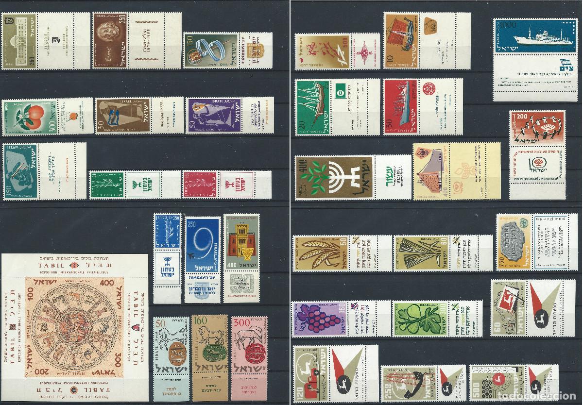 Sellos: Isra&euml;l Lot 37 Tp Neuf** (MNH) En 1956 et 58 - Sujet divers